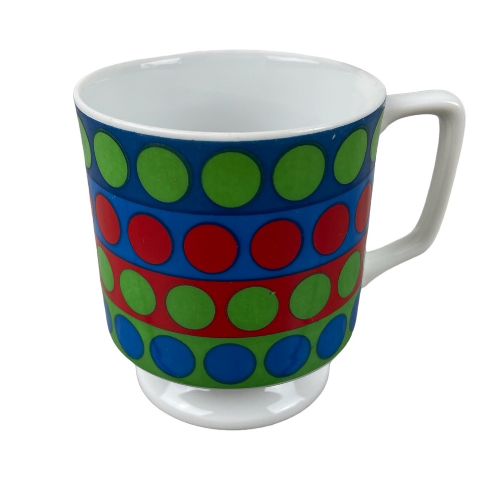 Geometric Mid Century Circle Pedestal Mug